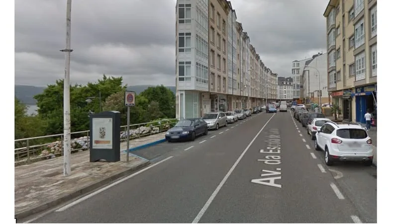 Minipunto Ortigueira 02, cara traseira