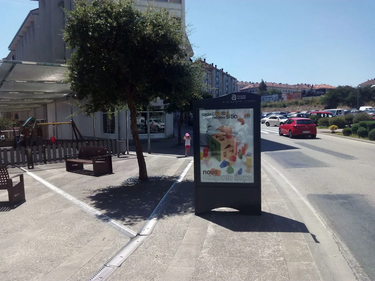 Minipunto Ames 01, cara traseira