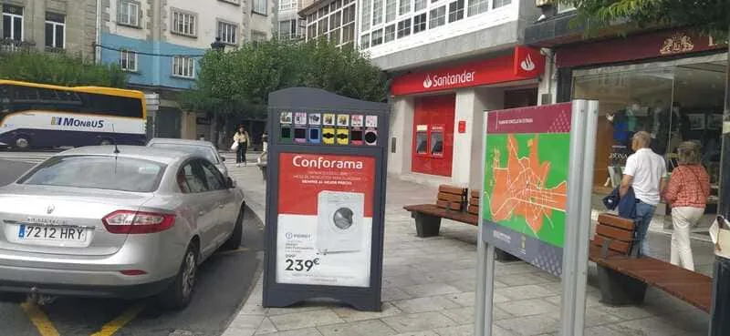 Minipunto A Estrada 04, cara frontal