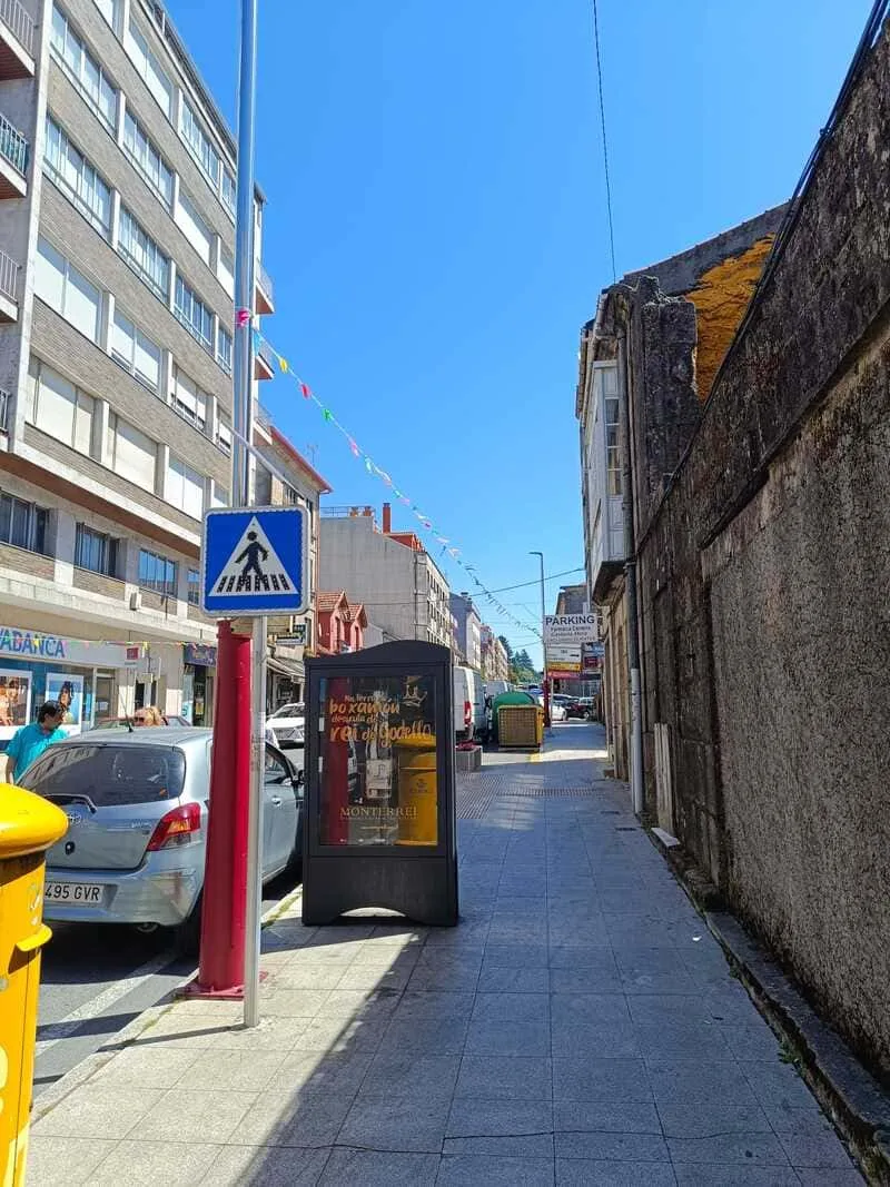 Minipunto A Caniza 02, cara traseira