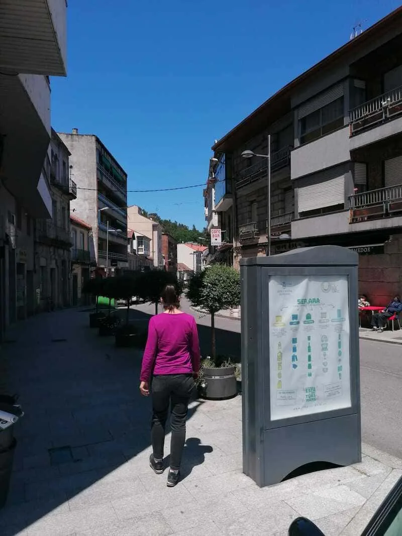 Minipunto Ribadavia, cara traseira