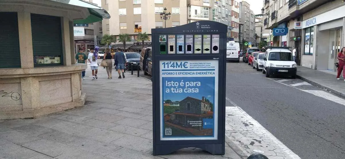 Minipunto Redondela 04, cara frontal