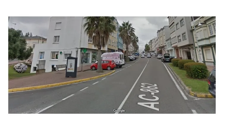 Minipunto Ortigueira 01, cara traseira