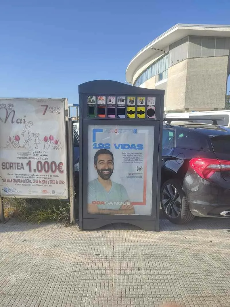 Minipunto Cambados 02, cara frontal