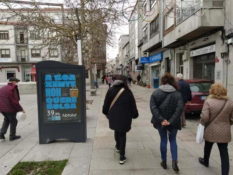 Minipunto Xinzo de Limia 02, cara traseira