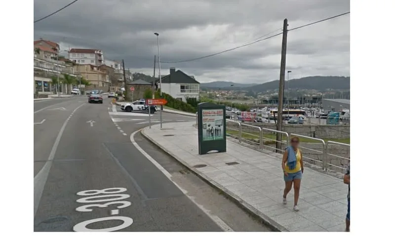 Minipunto Poio 05, cara traseira