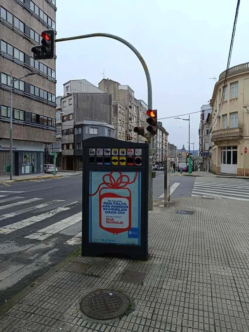 Minipunto A Estrada 03, cara frontal