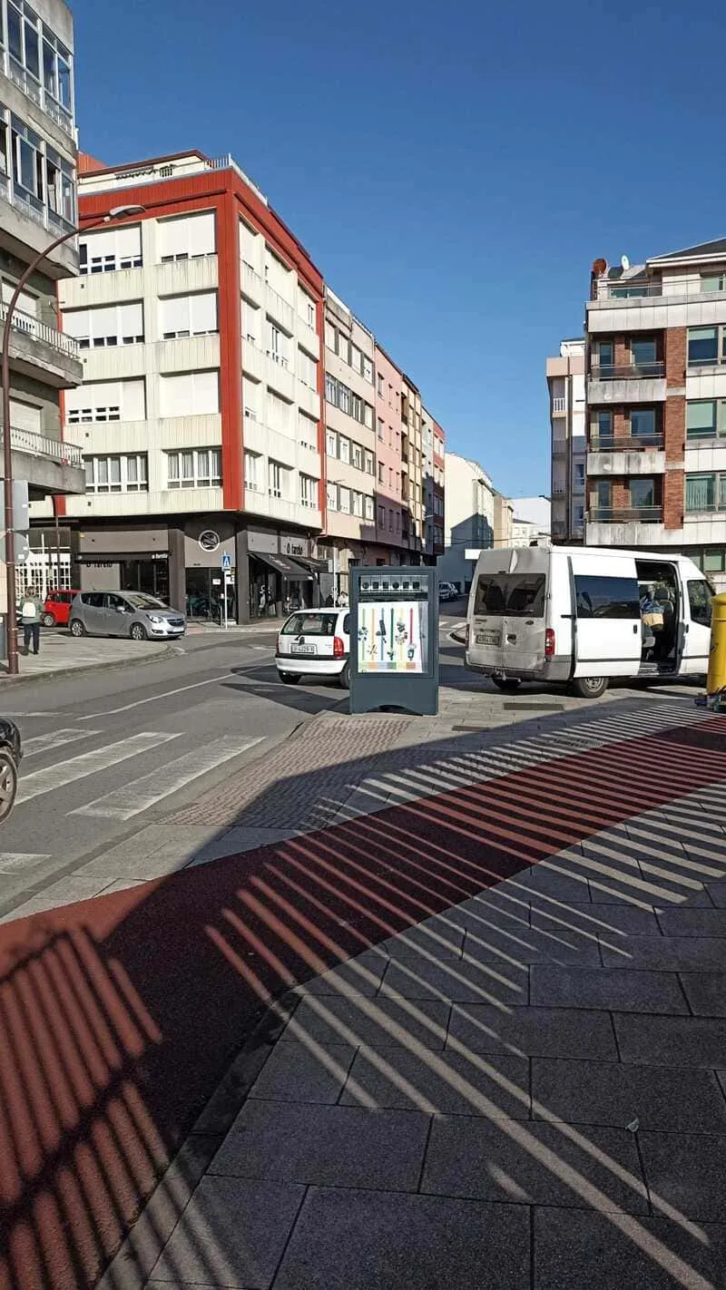 Minipunto Carballo 04, cara traseira