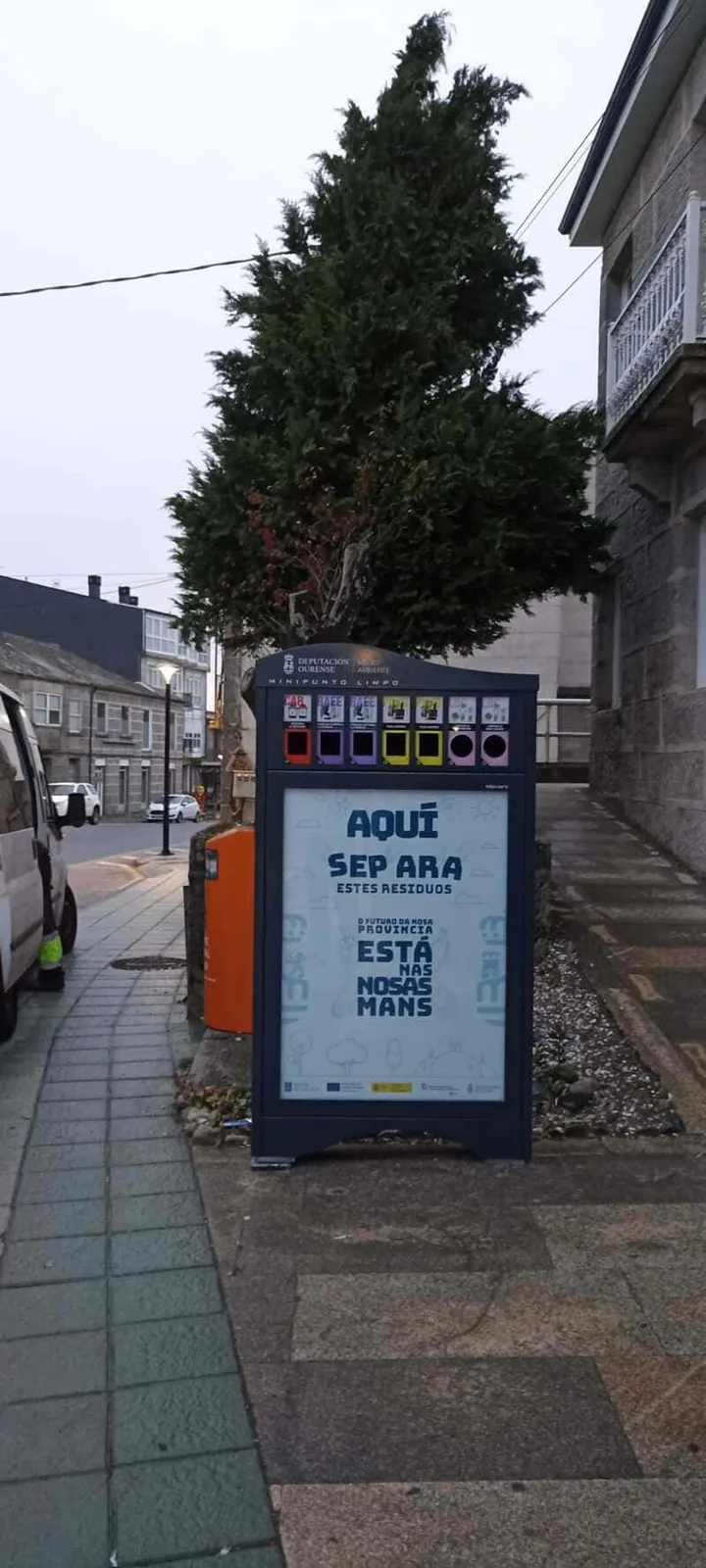 Minipunto A Gudiña, cara traseira