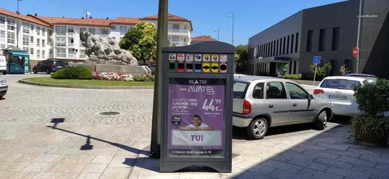 Minipunto Tui 02, cara frontal