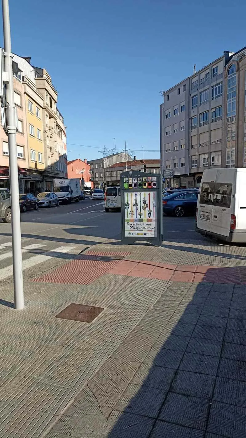Minipunto Carballo 06, cara traseira