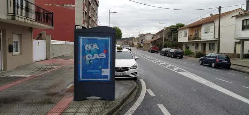 Minipunto Meaño 01, cara traseira